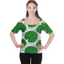 Leaf Green Women s Cutout Shoulder Tee View1