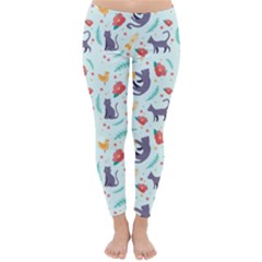 Redbubble Animals Cat Bird Flower Floral Leaf Fish Classic Winter Leggings