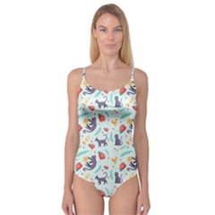 Redbubble Animals Cat Bird Flower Floral Leaf Fish Camisole Leotard  by Mariart