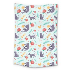 Redbubble Animals Cat Bird Flower Floral Leaf Fish Large Tapestry by Mariart