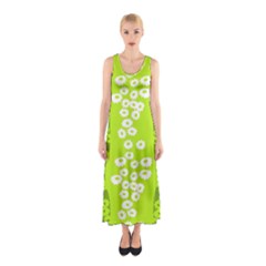 Sunflower Green Sleeveless Maxi Dress