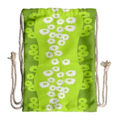 Sunflower Green Drawstring Bag (large)