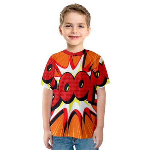 Boom Sale Orange Kids  Sport Mesh Tee by Mariart