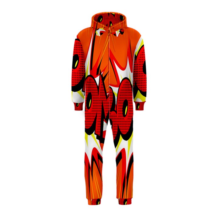 Boom Sale Orange Hooded Jumpsuit (Kids)