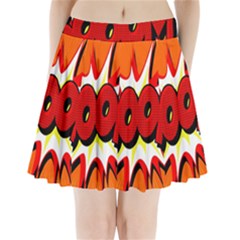 Boom Sale Orange Pleated Mini Skirt by Mariart