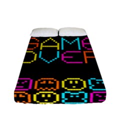 Game Face Mask Sign Fitted Sheet (full/ Double Size)