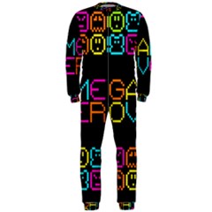 Game Face Mask Sign Onepiece Jumpsuit (men)  by Mariart