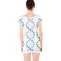 Genetic Dna Blood Flow Cells Short Sleeve Bodycon Dress View2