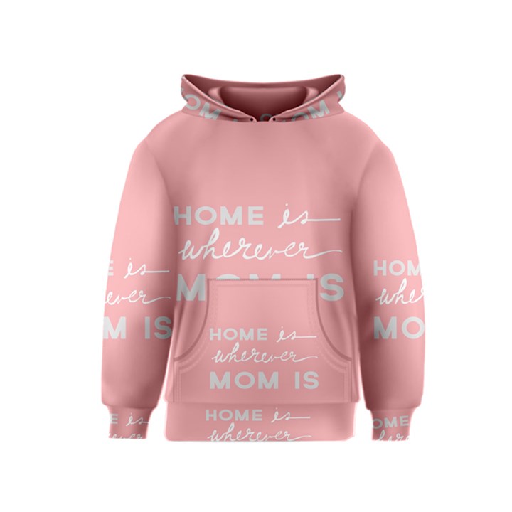 Home Love Mom Sexy Pink Kids  Pullover Hoodie
