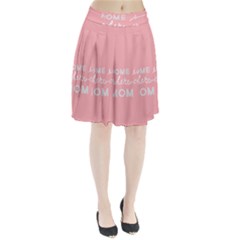 Home Love Mom Sexy Pink Pleated Skirt