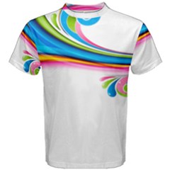 Colored Lines Rainbow Men s Cotton Tee by Mariart