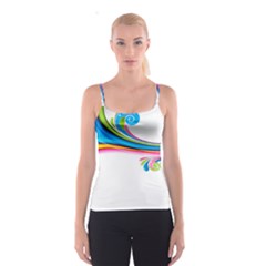 Colored Lines Rainbow Spaghetti Strap Top by Mariart