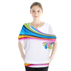 Colored Lines Rainbow Blouse