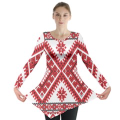 Fabric Aztec Long Sleeve Tunic 