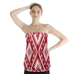 Fabric Aztec Strapless Top by Mariart