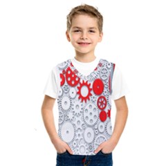 Iron Chain White Red Kids  SportsWear