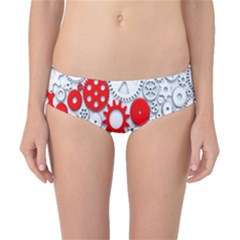 Iron Chain White Red Classic Bikini Bottoms