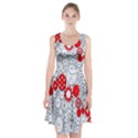 Iron Chain White Red Racerback Midi Dress View1