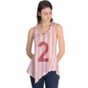 Number 2 Line Vertical Red Pink Wave Chevron Sleeveless Tunic View1