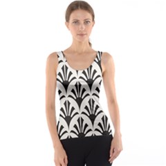 Parade Art Deco Style Neutral Vinyl Tank Top by Mariart