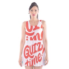 Question Mark Quiz Time Scoop Neck Skater Dress