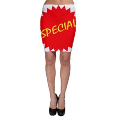 Special Sale Spot Red Yellow Polka Bodycon Skirt by Mariart