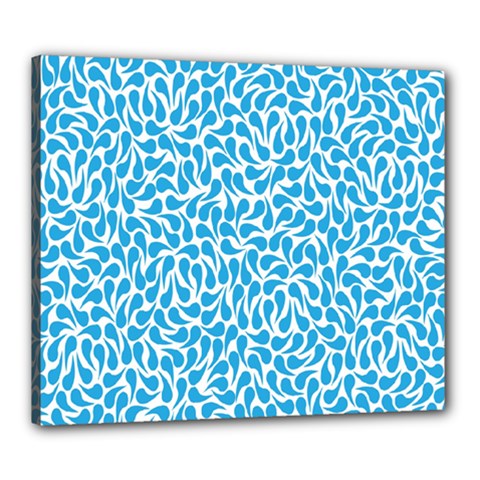 Pattern Blue Canvas 24  X 20  by Mariart