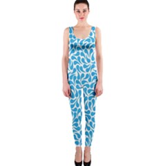 Pattern Blue Onepiece Catsuit