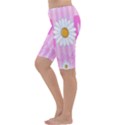 Valentine Happy Mothers Day Pink Heart Love Sunflower Flower Cropped Leggings  View2