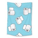 Roller Tissue White Blue Restroom Medium Tapestry View1