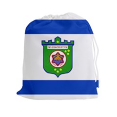 Flag Of Tel Aviv  Drawstring Pouches (xxl) by abbeyz71