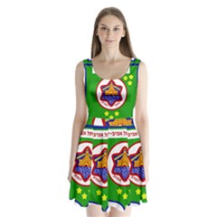 Tel Aviv Coat Of Arms  Split Back Mini Dress  by abbeyz71