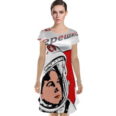 Valentina Tereshkova Cap Sleeve Nightdress by Valentinaart