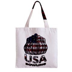 Usa Bowling  Zipper Grocery Tote Bag by Valentinaart