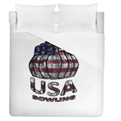 Usa Bowling  Duvet Cover (queen Size) by Valentinaart