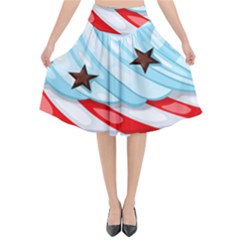 Sweet Stars N Stripes Midi Skirt