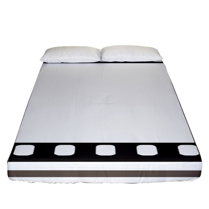Frame Decorative Movie Cinema Fitted Sheet (King Size)