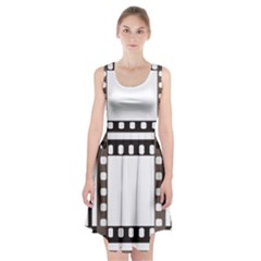 Frame Decorative Movie Cinema Racerback Midi Dress