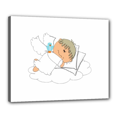 Sweet Dreams Angel Baby Cartoon Canvas 20  X 16  by Nexatart