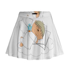 Sweet Dreams Angel Baby Cartoon Mini Flare Skirt by Nexatart