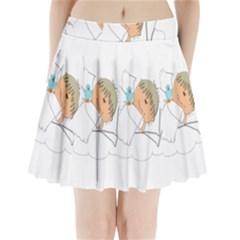 Sweet Dreams Angel Baby Cartoon Pleated Mini Skirt by Nexatart