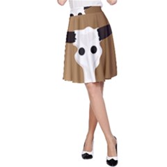 Logo The Cow Animals A-Line Skirt