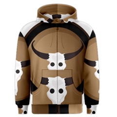 Logo The Cow Animals Men s Zipper Hoodie