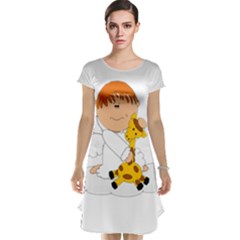 Pet Giraffe Angel Cute Boy Cap Sleeve Nightdress by Nexatart