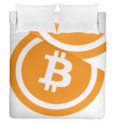 Bitcoin Cryptocurrency Currency Duvet Cover Double Side (queen Size) by Nexatart