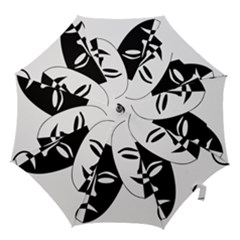 Theatermasken Masks Theater Happy Hook Handle Umbrellas (medium)