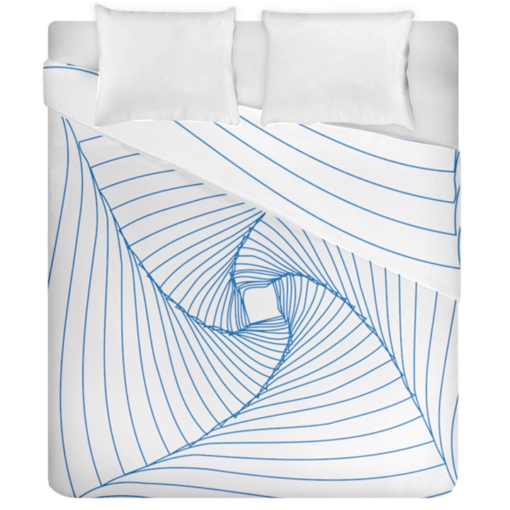 Spirograph Pattern Drawing Design Duvet Cover Double Side (California King Size)