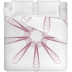 Spirograph Pattern Circle Design Duvet Cover Double Side (king Size) by Nexatart