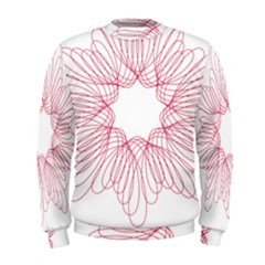 Spirograph Pattern Drawing Design Men s Sweatshirt