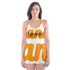 Think Switch Arrows Rethinking Skater Dress Swimsuit
